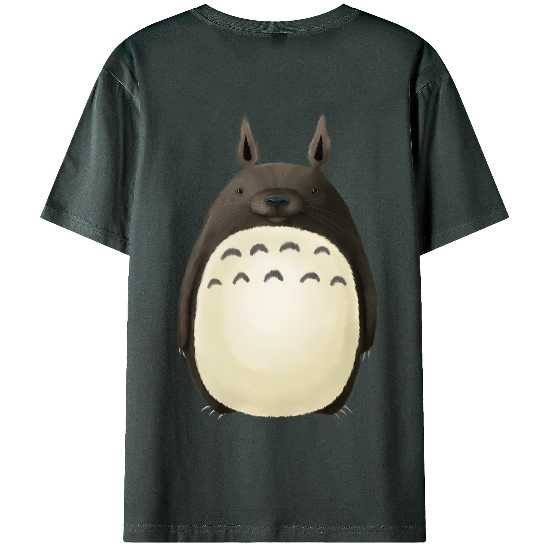 （画像用） となりのトトロ 草壁メイ 草壁サツキ My Neighbor Totoro Satsuki Kusakabe Mei Kusakabe 綿100％ メンズ半袖Tシャツ（バックプリント） 通気性
